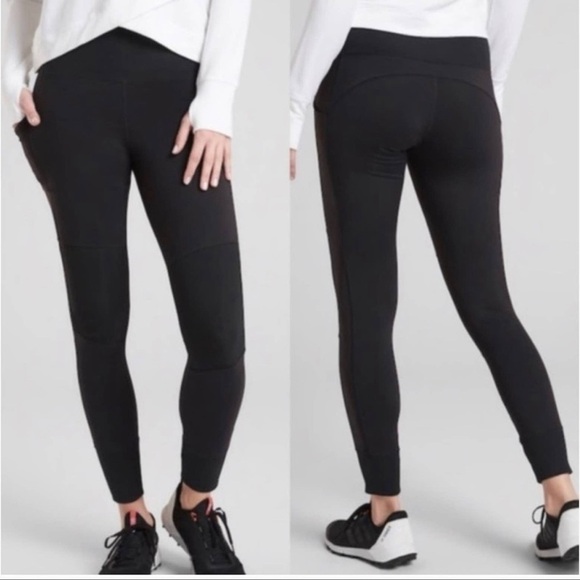 Athleta Excursion Hybrid Leggings Black Size Small - Picture 1 of 8